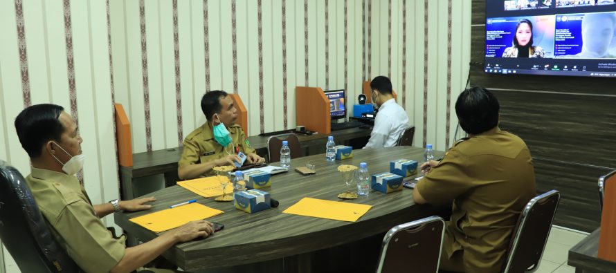 Rapat Koordinasi Bidang Politik dan Pemerintahan Umum Terkait Persiapan Pemilu dan Pilkada Serentak Tahun 2024 Secara Virtual.