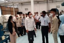 Penyerahan Calon Tenaga Kerja Asal Kota Prabumulih Di Gedung Serba Guna PT. SRITEX