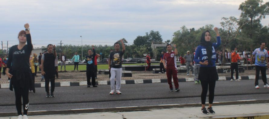 Senam Pagi Bersama Pemerintah Kota Prabumulih