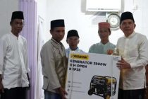 Walikota Prabumulih Ir H Ridho Yahya MM yang memimpin rombongan Tim I safari Ramadhan