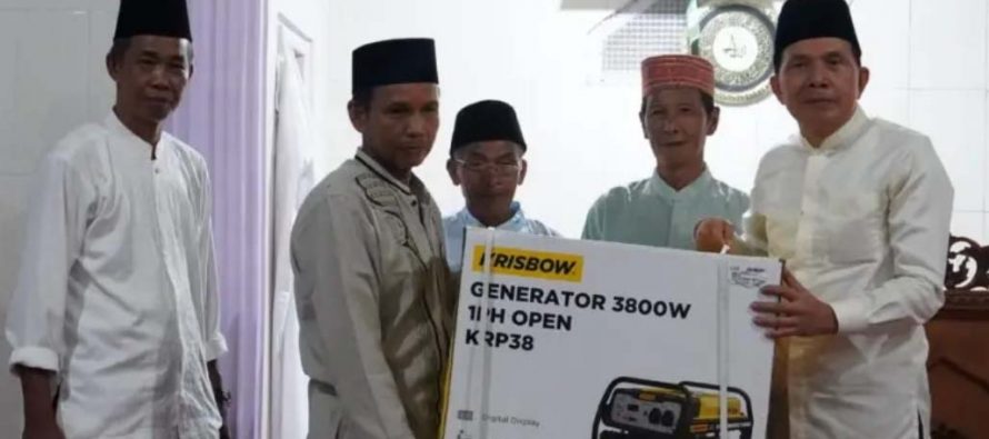 Walikota Prabumulih Ir H Ridho Yahya MM yang memimpin rombongan Tim I safari Ramadhan