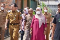 tinjau langsung kondisi siring di Prumahan Vina Sejahtera II Kelurahan Gunung Ibul Kecamatan Prabumulih Timur,