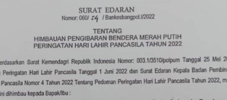 Hari lahir Pancasila tahun 2022