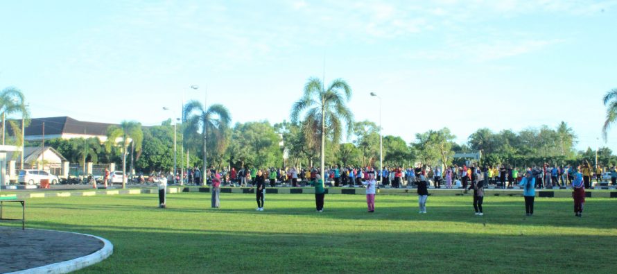 Senam Pagi Bersama Pemerintah Kota Prabumulih