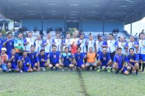 Pertandingan Sepak Bola Persahabatan dalam rangka Silaturahmi antara Pemerintah Kota Prabumulih dengan BRI KC Prabumulih dan Ikatan Wartawan Prabumulih