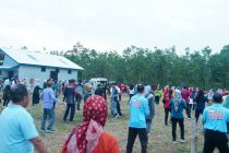 Senam Pagi Bersama di Trans Bunut RT 001 RW 005 Kel. Karang Jaya Kec. Prabumulih Timur