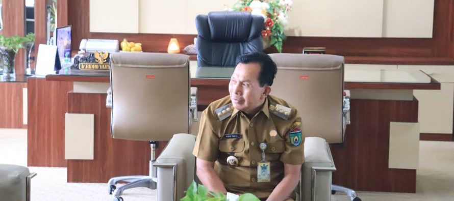 Walikota Prabumulih Ir. H. Ridho Yahya, MM menerima Audiensi sekaligus Silaturahmi kantor Pelayanan Pajak Pratama Kota Prabumulih dengan Pemerintah Kota Prabumulih