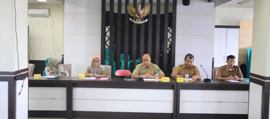 Asisten I Setda Kota Prabumulih Drs. Aris Priadi, SH, M.Si menghadiri rapat persiapan pra triwulan l Tahun 2023