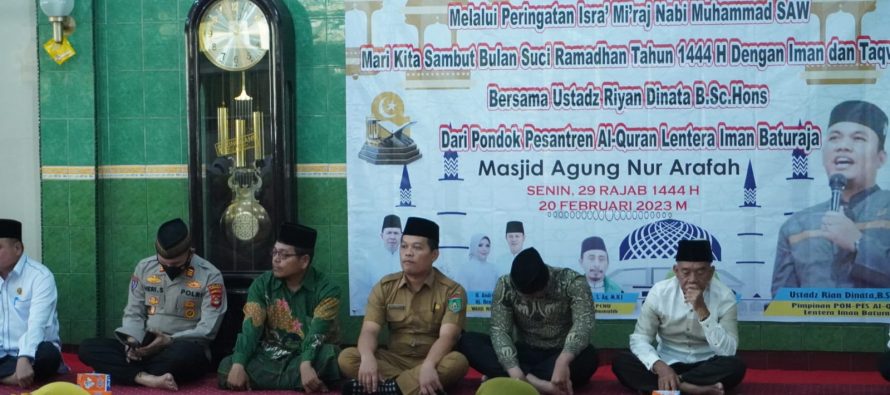 Peringatan Isra Mi’raj Nabi Muhammad SAW di Masjid Nur Arafah