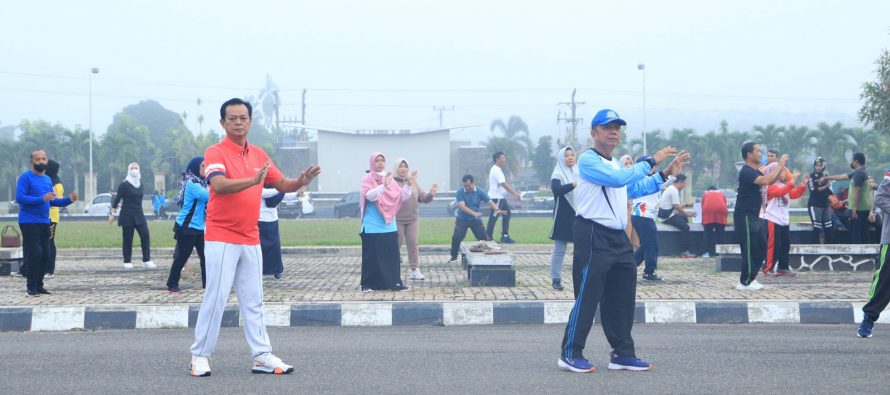 Senam Pagi Bersama Pemerintah Kota Prabumulih