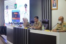 Wakil Walikota H. Andriansyah Fikri., SH memimpin rapat dan diskusi Koordinasi PPKM AWARD
