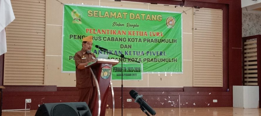 Pelantikan Ketua Legiun Veteran Republik Indonesia ( LVRI ) Pengurus Cabang Kota Prabumulih dan Pelantikan Ketua Piveri Pengurus Cabang Kota Prabumulih.
