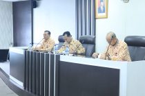 Rapat Koordinasi Kerja Sama Daerah Pembahasan Rancangan Draf Nota Kesepakatan antara Pemerintah Kota Prabumulih dengan Kantor Wilayah Kementerian Hukum dan HAM RI Sumatera Selatan.