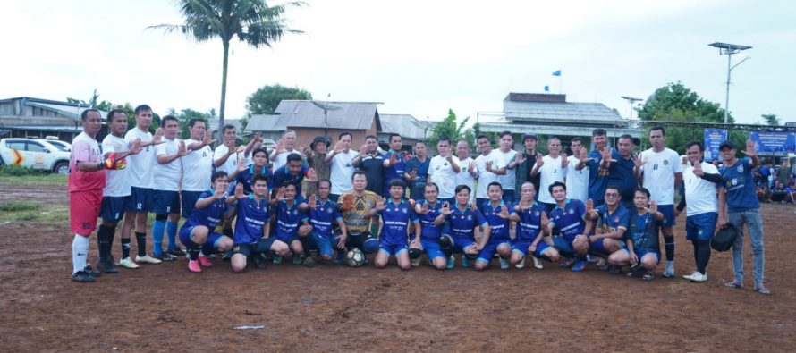 Squad Persipra AllStar berhasil memborong gol melawan tuan Rumah PS Pendopo di lapangan Ball Desa Tanjung Raman Kecamatan Pendopo Kabupaten Empat Lawang