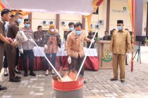 Pemusnahan Barang Bukti Narkotika Di Halaman Kantor Kejaksaan Negeri Prabumulih