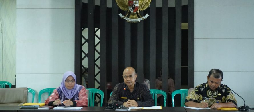Asisten I Pemerintah Kota Prabumulih Drs. Aris Priadi., M.Si Pimpin Rapat Koordinasi dalam Rangka Pelaksanaan Penilaian Kinerja Unit Penyelenggara Pelayanan Publik Tahun 2023