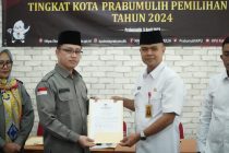 Asisten I Pemerintah Kota Prabumulih Hadiri Rapat Pleno Terbuka Rekapitulasi Daftar Pemilih Sementara ( DPS ) Pemilihan Umum Tahun 2024