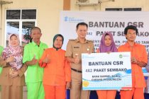 Wakil Walikota Prabumulih Hadiri Kegiatan Pembagian THR dari Bank Sumsel Babel Cabang Prabumulih.