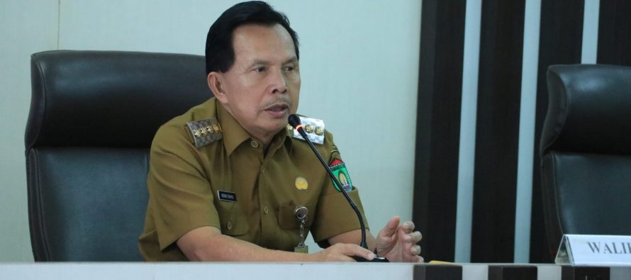 Walikota Prabumulih Ir. H. Ridho Yahya., MM Pimpin Rapat Sosialisasi Forum Konsultasi Publik hasil Pendataan Awal Regsosek,