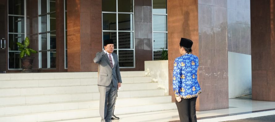 Pemerintah Kota Prabumulih Melaksanakan Upacara Hari Lahir Pancasila di Halaman Kantor Pemerintah Kota Prabumulih