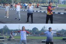 SENAM PAGI BERSAMA DI HALAMAN KANTOR PEMKOT PRABUMULIH