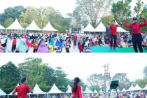 SENAM SEHAT PEMERINTAH KOTA PRABUMULIH BERSAMA MASYARAKAT DI TAMAN PRABUJAYA