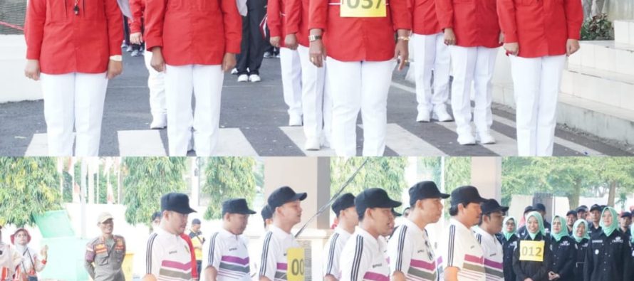 LOMBA GERAK JALAN UNTUK UMUM DALAM RANGKA PERINGATAN HUT RI KE-78 DI KOTA PRABUMULIH
