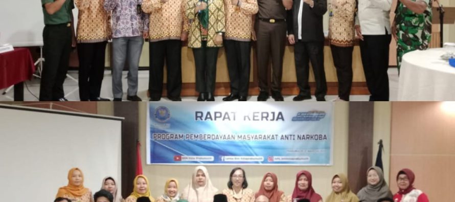RAPAT KERJA PROGRAM PEMBERDAYAAN MASYARAKAT ANTI NARKOBA DILINGKUNGAN PEMERINTAH