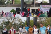 SENAM BERSAMA MASYARAKAT KOTA PRABUMULIH DI LAPANGAN TAMAN KOTA PRABUJAYA