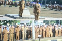 APEL MINGGUAN SEKALIGUS PENYERAHAN PIAGAM PENGHARGAAN GERAKAN NASIONAL, PEMBAGIAN PIAGAM ANGGOTA PASKIBRAKA SERTA PENYERAHAN PIAGAM PEMENANG STAND PAMERAN PRABUMULIH