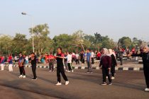 Kegiatan Senam Pagi Pemerintah Kota Prabumulih