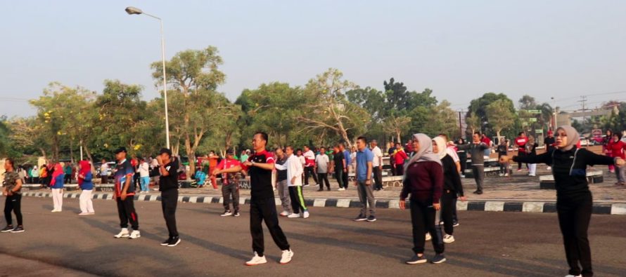 Kegiatan Senam Pagi Pemerintah Kota Prabumulih