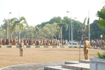 Apel Mingguan di Halaman Kantor Kota Prabumulih