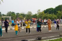Senam Pagi Jumat di Halaman Kantor Pemerintah Kota Prabumulih