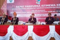 Rapat Paripurna Istimewa DPRD Kabupaten Kabupaten Muara Enim Dalam Rangka hari jadi Kabupaten Muara Enim Ke-77 Tahun 2023