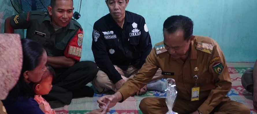 Kunjungan Lapangan Anak Terduga Stunting Pemerintah kota Prabumulih Tahun 2023