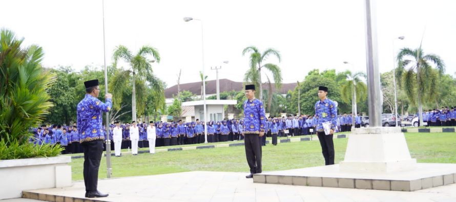 Upacara Bendera HUT Korpri Ke 52 Tahun 2023 Pemerintah Kota Prabumulih.