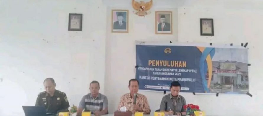 Kegiatan Sosialisasi Pendaftaran Tanah Sistematis Lengkap BPN Kota Prabumulih