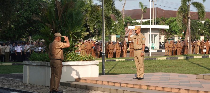 Apel mingguan di Halaman Pemerintah Kota Prabumulih