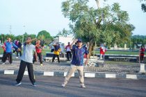 Senam Rutin Di Halaman Pemerintah Kota Prabumulih