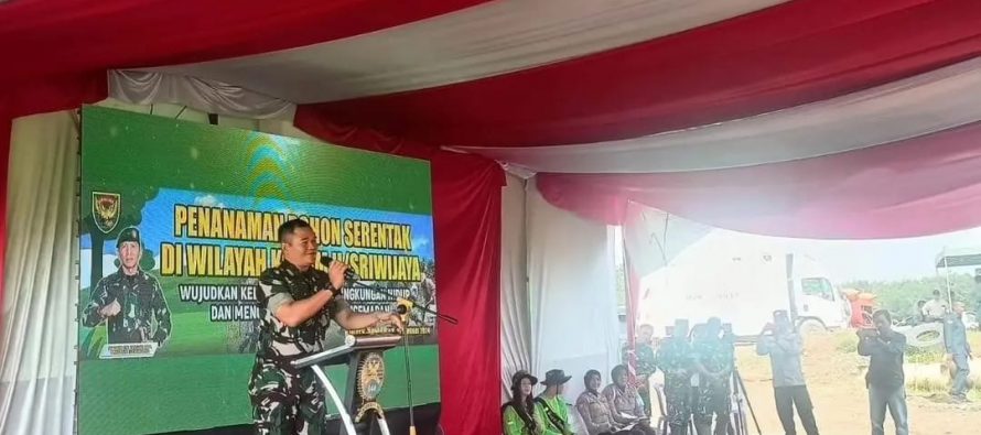 kegiatan penanaman pohon di Desa Benakat Kabupaten Pali