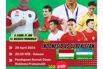 HADIRI DAN SAKSIKAN NONTON BARENG SEMI FINAL PIALA ASIA U-23 BERSAMA MASYARAKAT KOTA PRABUMULIH