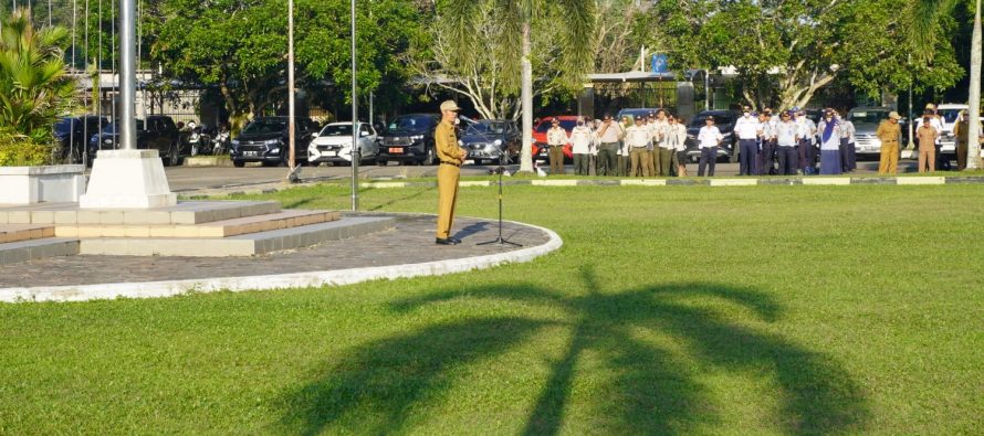 Apel Mingguan di Halaman Kantor Pemerintah Kota Prabumulih