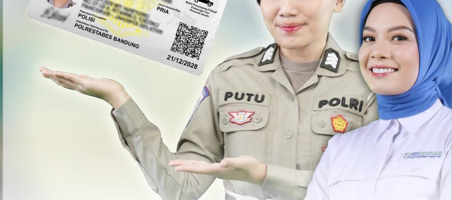 BPJS Kesehatan bersama Kepolisian Republik Indonesia berkolaborasi dalam memastikan seluruh pengguna kendaraan lalu lintas terjamin Program Jaminan Kesehatan Nasional (JKN).