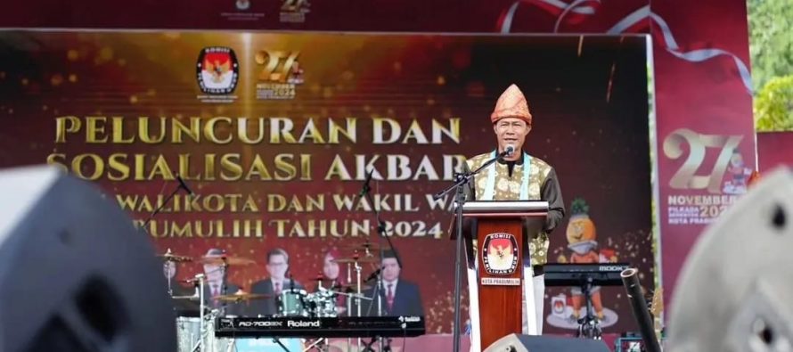 Peluncuran Dan Sosialisasi Akbar Pemilihan Walikota dan Wakil Walikota Prabumulih Tahun 2024