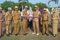 Apel mingguan di Halaman Kantor Pemerintah Kota Prabumulih