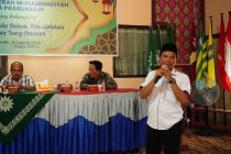 Penjabat Walikota Prabumulih H. Elman,ST, MM yang diwakili Staf Ahli Bidang Ekonomi Keuangan dan Pembangunan Mulyadi, S. Pd, M. Si menghadiri serta menjadi narasumber pada acara Dialog Kebangsaan Pimpinan Daerah Muhammadiyah Kota Prabumulih.