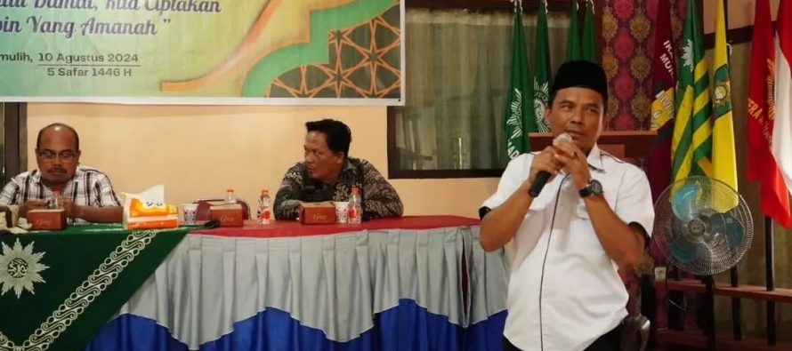 Penjabat Walikota Prabumulih H. Elman,ST, MM yang diwakili Staf Ahli Bidang Ekonomi Keuangan dan Pembangunan Mulyadi, S. Pd, M. Si menghadiri serta menjadi narasumber pada acara Dialog Kebangsaan Pimpinan Daerah Muhammadiyah Kota Prabumulih.