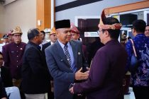PJ SEKDA MEWAKILI PJ WALIKOTA PRABUMULIH HADIRI RAPAT PARIPURNA ISTIMEWA DPRD KABUPATEN MUARA ENIM