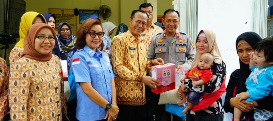 Pj Walikota Prabumulih Hadiri Launching Nasional Gerakan Orang Tua Asuh Cegah Stunting